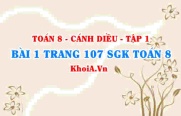 Bài 1 trang 107 SGK Toán 8 tập 1 Cánh Diều